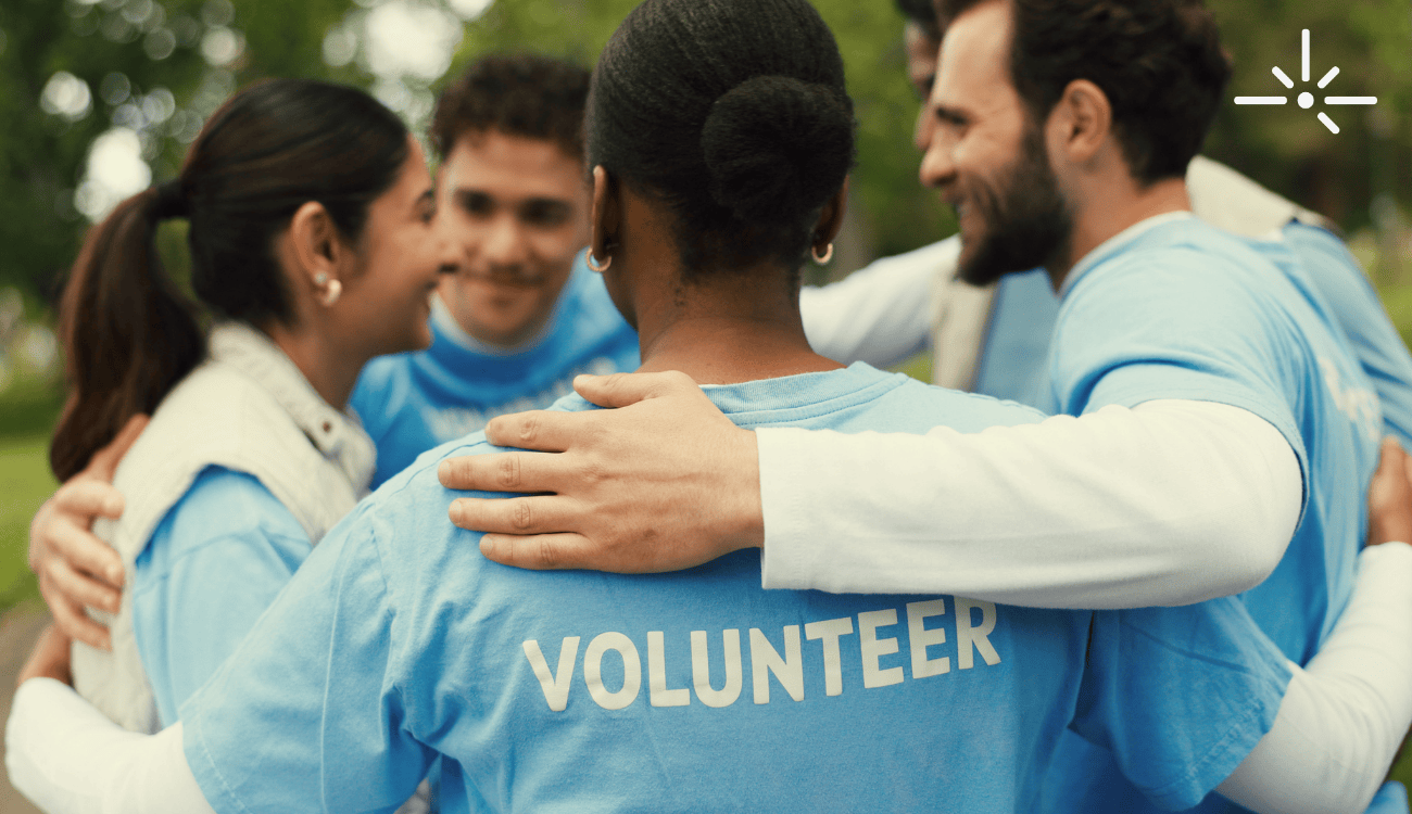 canadian nonprofit volunteer with purefirefly logo