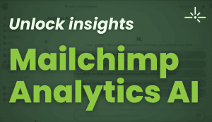 Illustration of Mailchimp Analytics AI for marketing insights.
